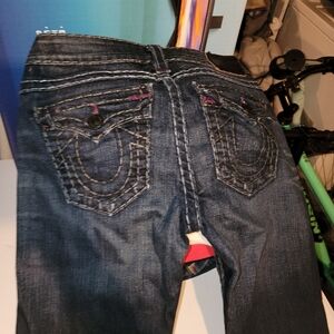 True Religion Women's Dark Blue Jeans